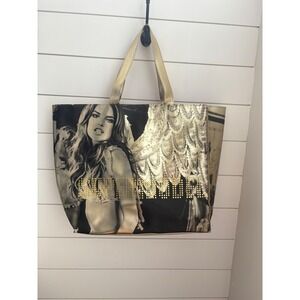 Victorias Secret Angel‎ Gold Tote Bag Shopper Carryall